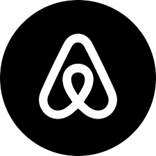 logo de airbnb en negro